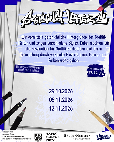 Termine und Beschreibung Sketching Letters