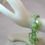 Thumbnail: "Babette" Green Burst-Pattern Crystal Bracelet