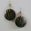 Thumbnail: "Kewana" Hand Made Wooden Disk Earrings