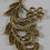 Thumbnail: "Karenia"Antique Gold Metal Flower Necklace
