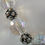 Thumbnail: FAINA Art Deco Crystal Ball on Velvet  Necklace