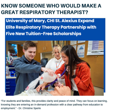 Unlock Your Future: Explore Tuition-Free Scholarships for Respiratory Therapy at University of Mary