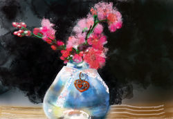 Cherry Blossom Jar