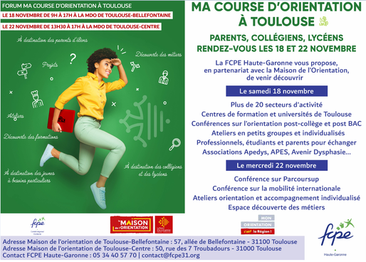 Invitation à la 5ème édition du forum "Ma course d'orientation"