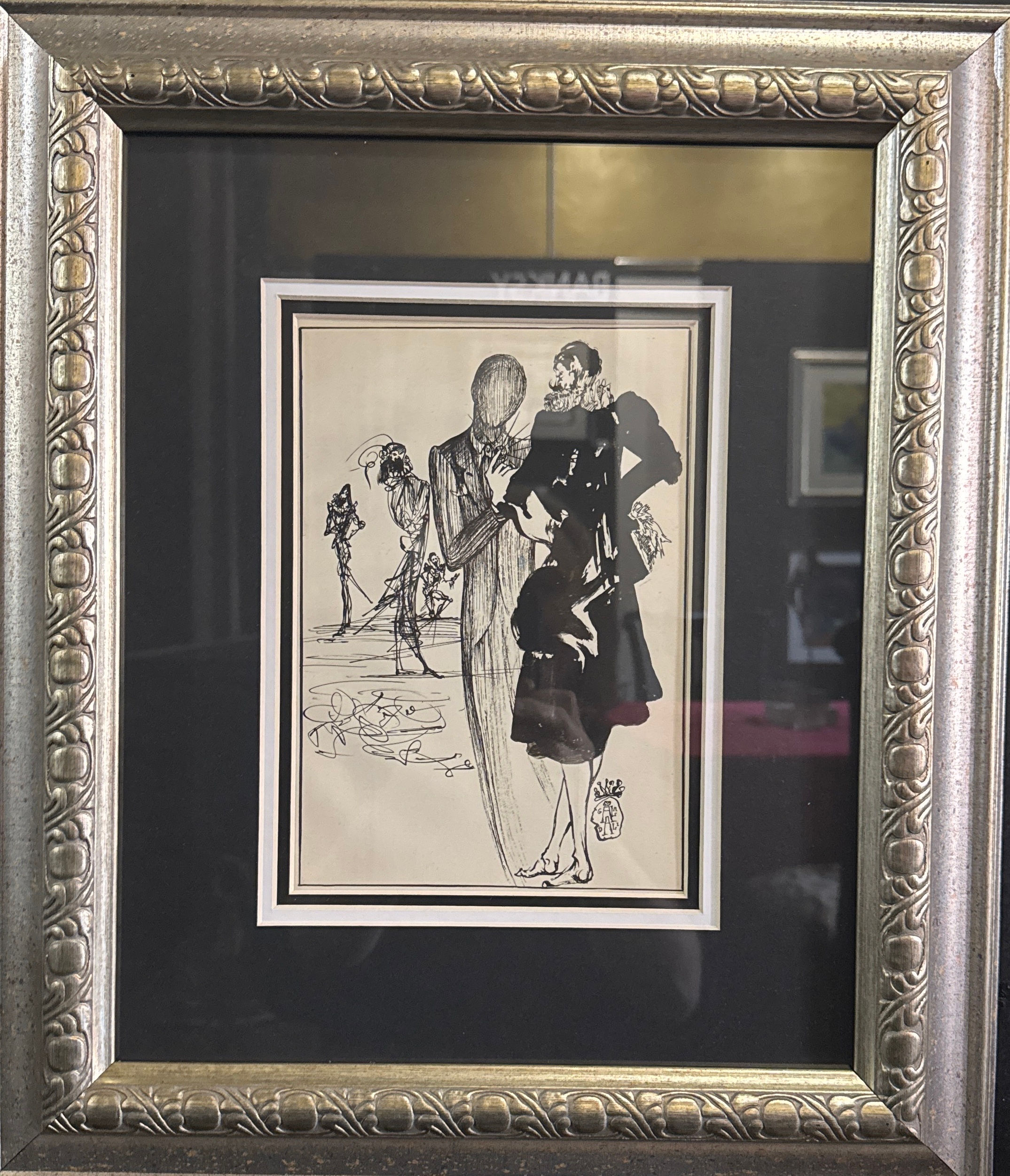 Framed Gravure 1946 by  Dali