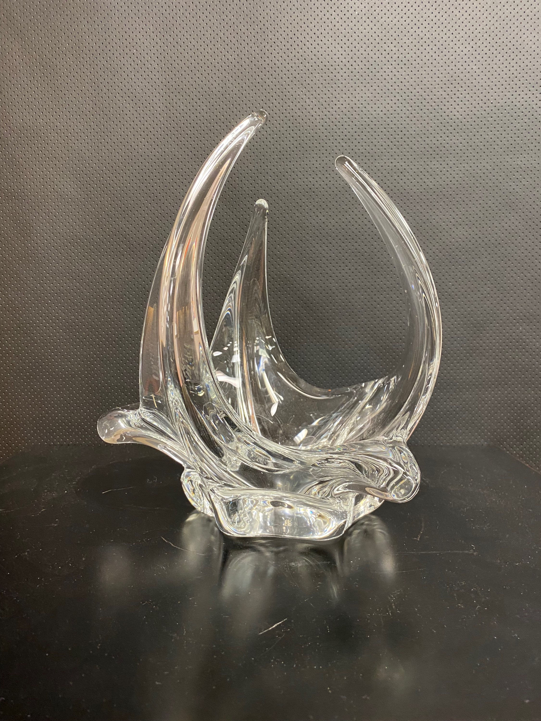 Crystal Art Glass Centerpiece Bowl