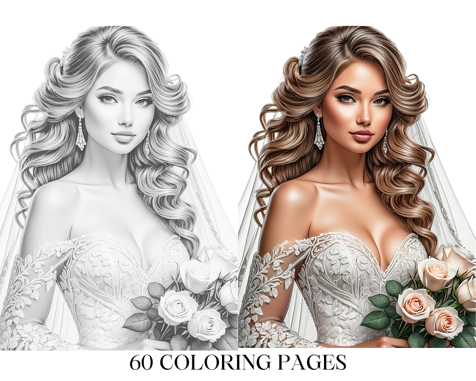 Thumbnail: Beautiful Wedding Bride Coloring Pages
