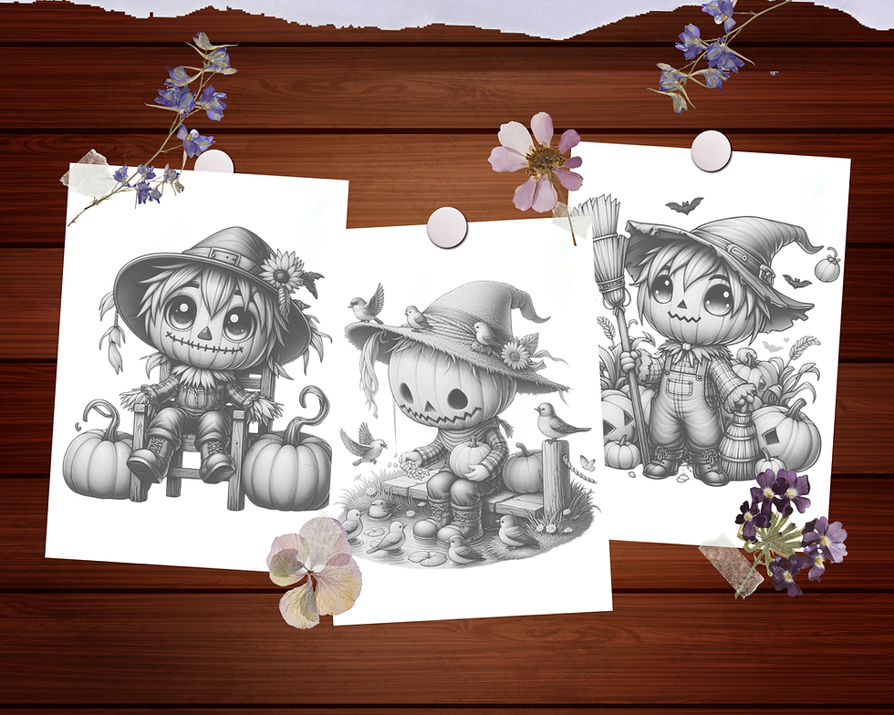 Miniature : Chibi Series Scarecrow Vol 2 Coloring Pages