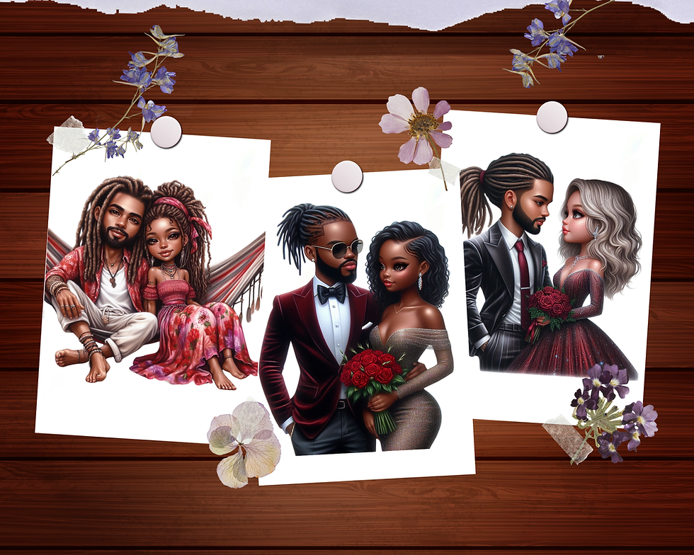 Miniature : Chibi Couples Coloring Pages