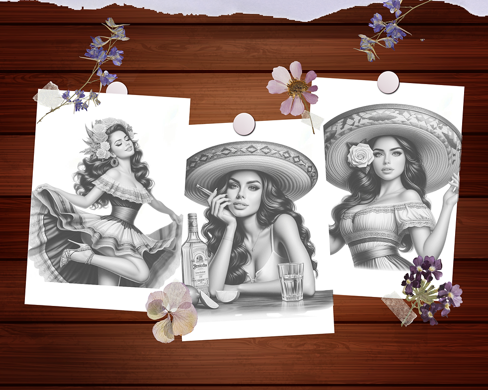 Thumbnail: Mexican Girls Coloring Pages