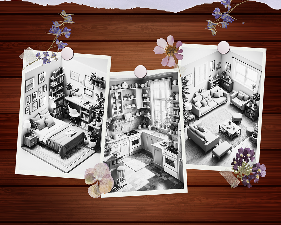 Miniaturbild: Pocket Mini Room Coloring Pages