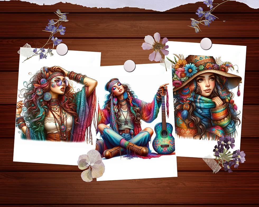 Miniatura: Quirky Bohemian Girl