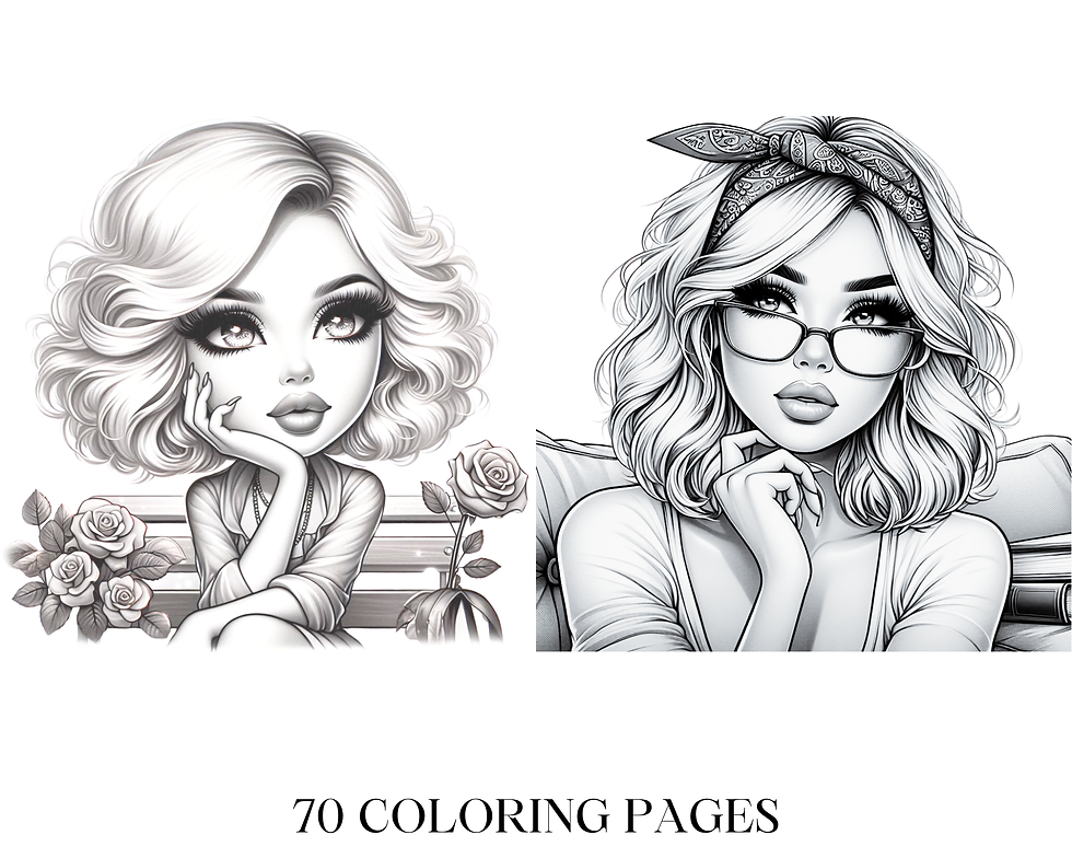 Küçük resim: Chibi Series Thoughtful Coloring Pages