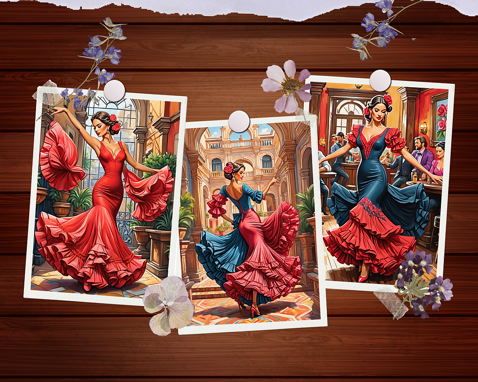 Miniaturbild: Flamenco Passion Dance Coloring Pages