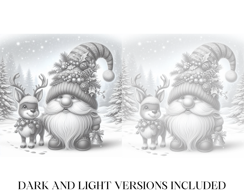 Miniaturbild: Gnomes Christmas Vol 1 Coloring Pages