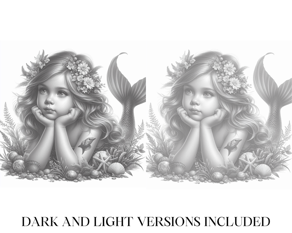 Miniatura: Pretty Mermaid Coloring Pages