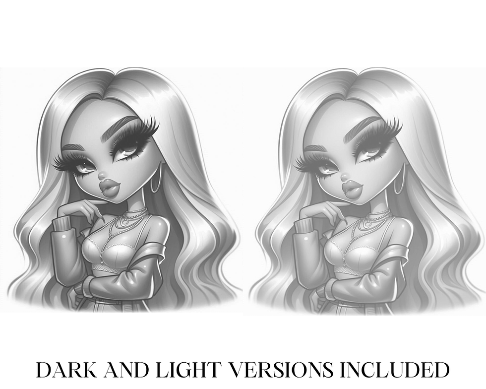 Thumbnail: Chibi Sassy Girl Vol 2 Coloring Pages