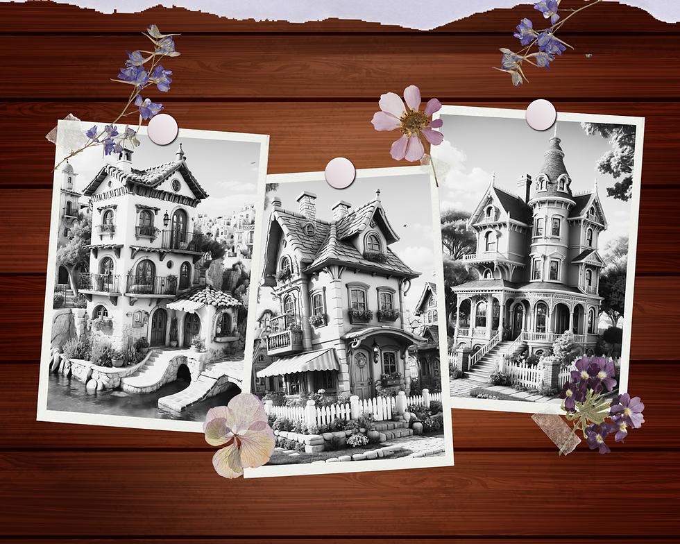 Miniature : Amazing Little Houses Coloring Pages