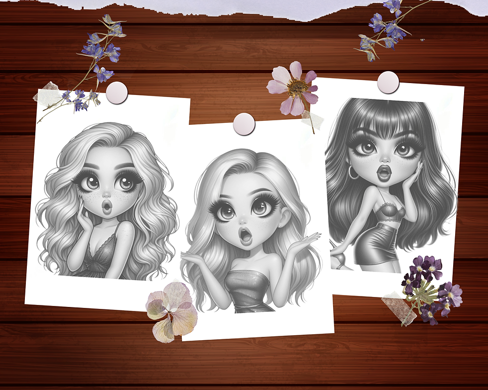 Thumbnail: Chibi Amazement Coloring Pages