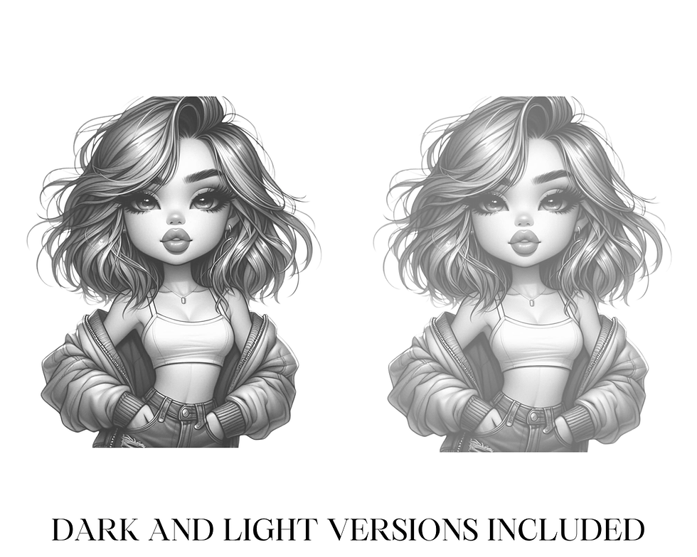 Miniaturbild: Chibi Series Showcasing Coloring Pages