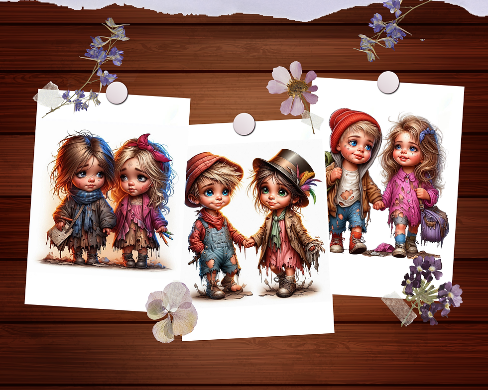 Miniatura: In Tattered Clothes Coloring Pages