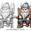 Miniaturbild: Viking Gnomes Coloring Pages