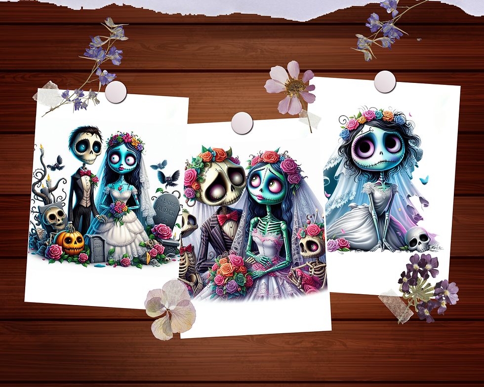 Miniaturbild: Corpse Bride Coloring Page
