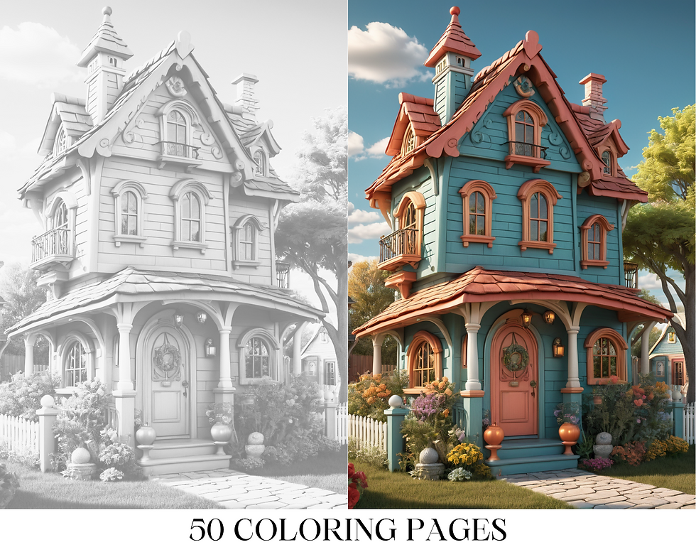 Thumbnail: Amazing Little Houses Coloring Pages