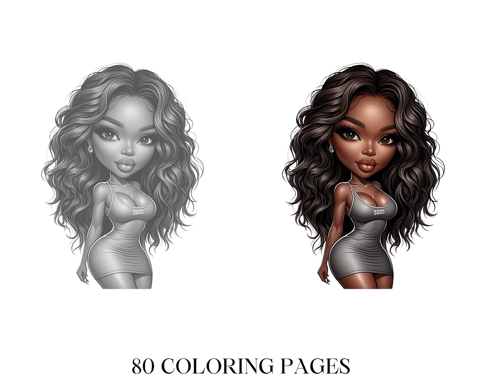 Thumbnail: Chibi Celebrity Black Woman Coloring Pages