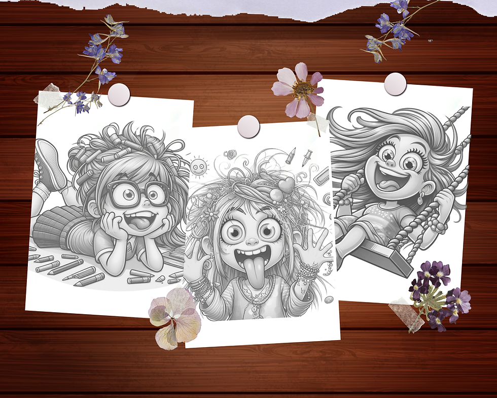 Thumbnail: Crazy Girl Cartoon Coloring Pages