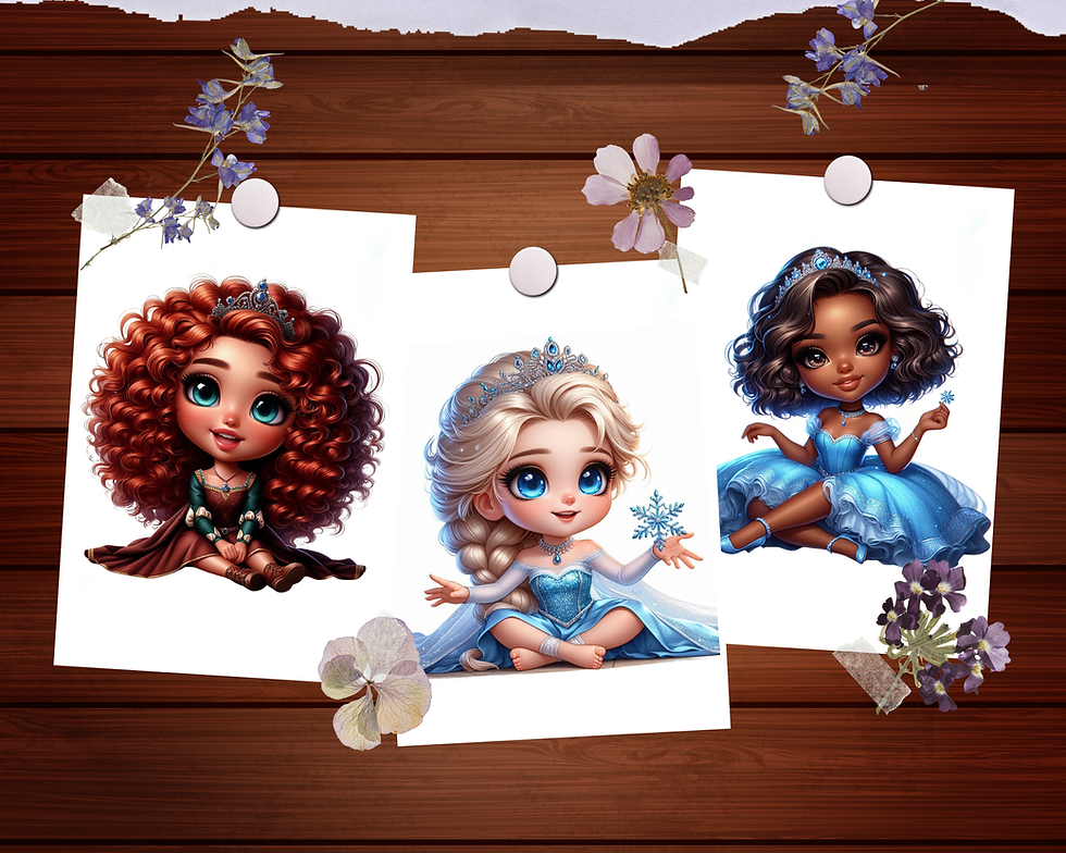 Küçük resim: Chibi Cute Princess Coloring Pages