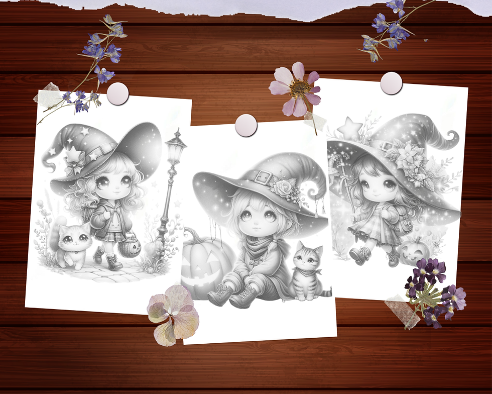 Miniatura: Little Wanderer Cute Halloween Witch
