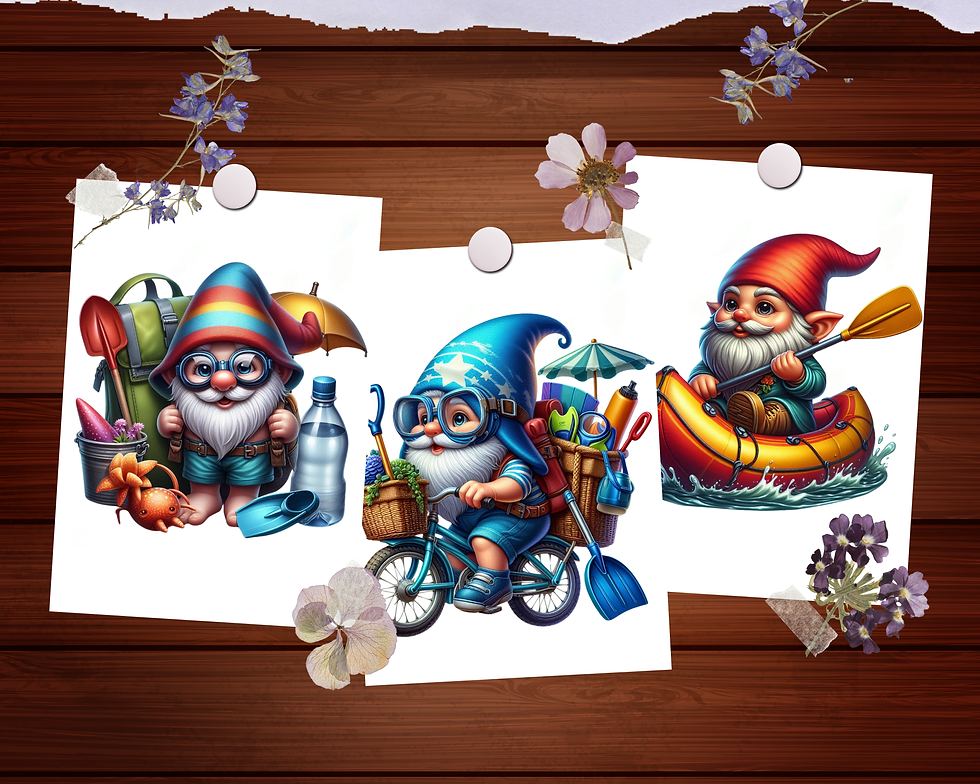 Miniaturbild: Gnome is on Vacation Coloring Pages