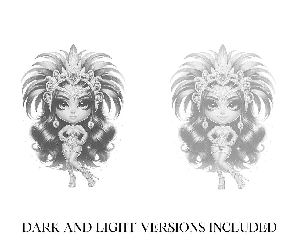 Thumbnail: Chibi Latin Girls Coloring Pages