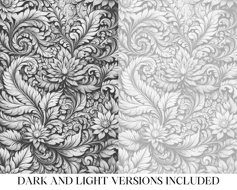 Thumbnail: Fractal art Swirls Leaf and Flower Coloring Pages
