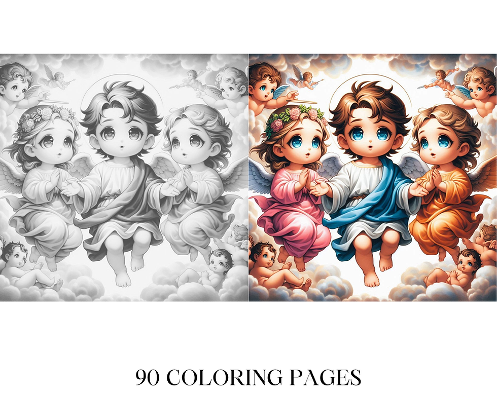 Küçük resim: Chibi Series famous paintings Coloring Pages