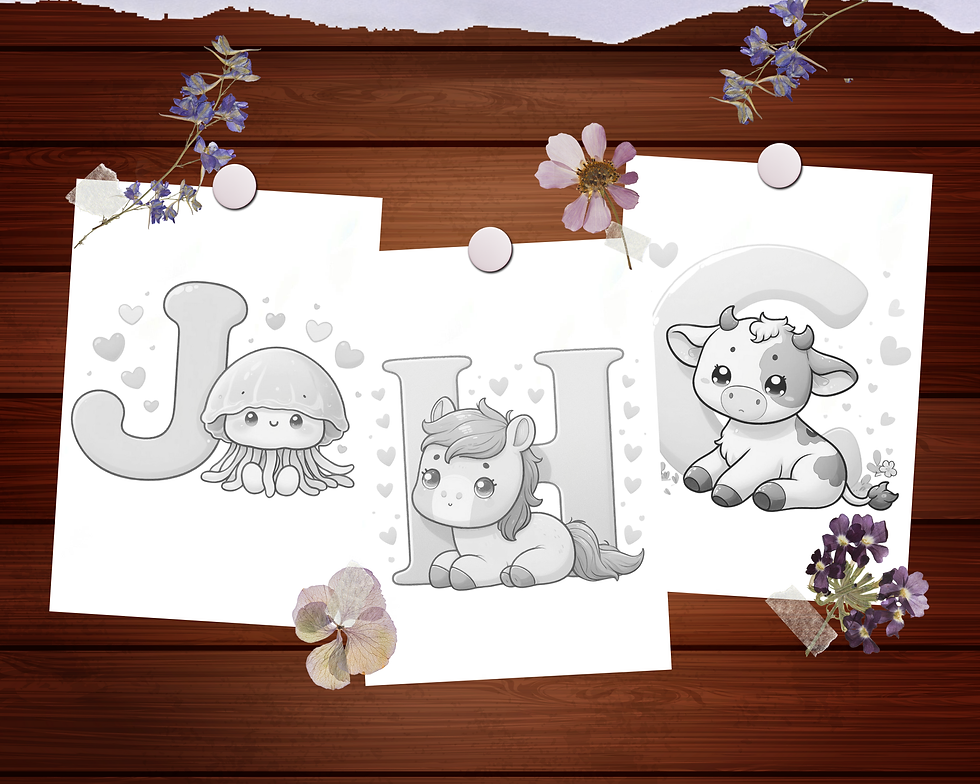 Miniature : Animal Alphabet Coloring Pages