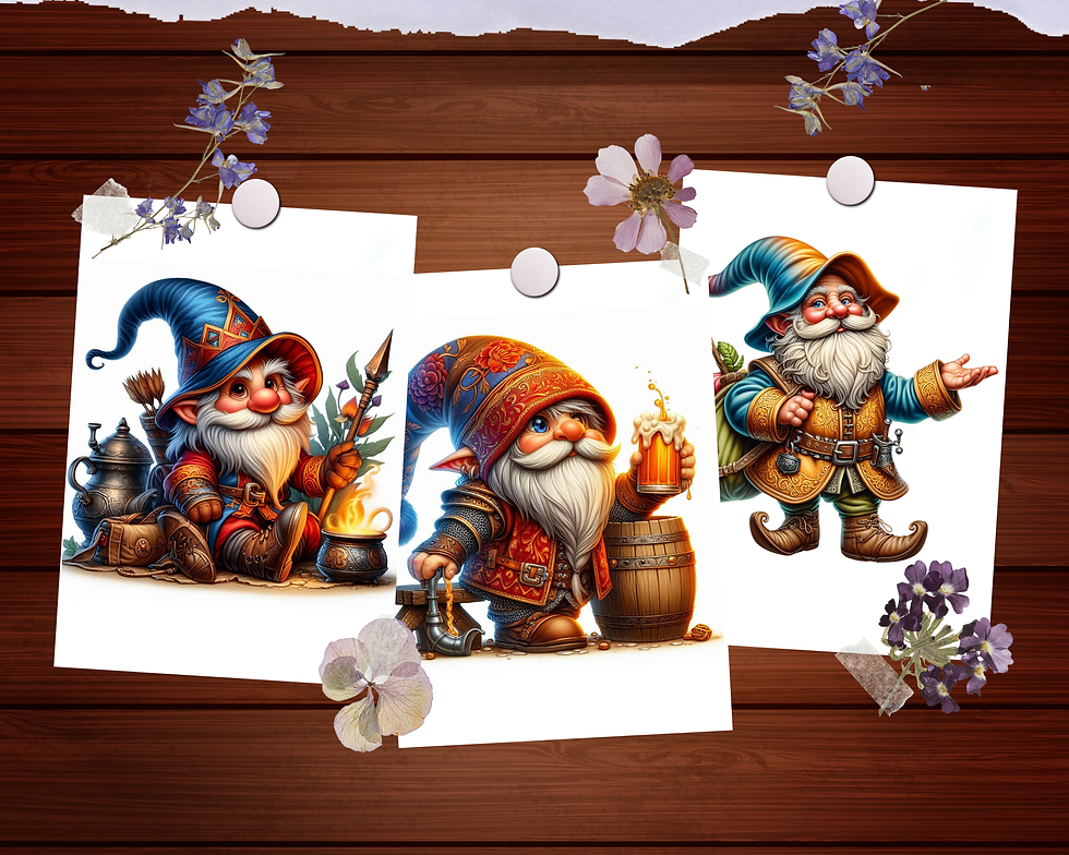 Miniaturbild: Medieval Gnome Coloring Kopyası