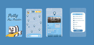 Potty Pin-Pointer App Non-Premium Mode