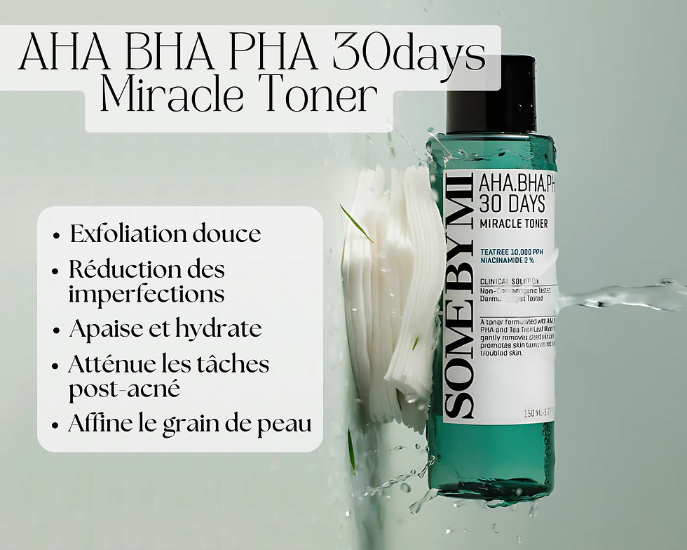 Exfoliation douce
Réduction des imperfections
Apaise et hydrate
Atténue les tâches post-acné
Affine le grain de peau