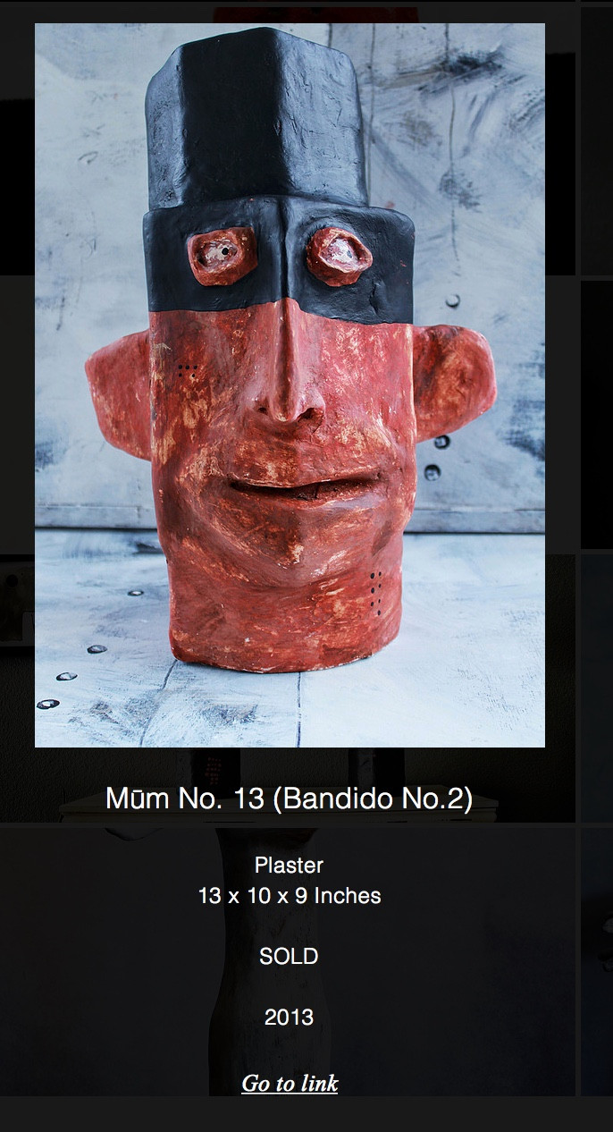 MŪM No. 14 (Bandito) | Plaster and Resin Sculpture | Private Collection United States