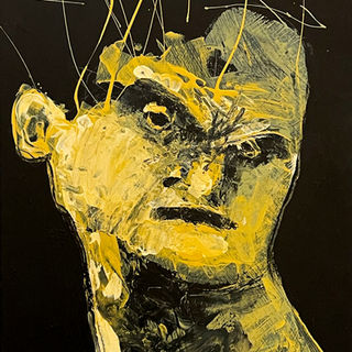 The Lost Spirits | Acrylic Expressionist Abstract Portraits by Mark M. Mellon 