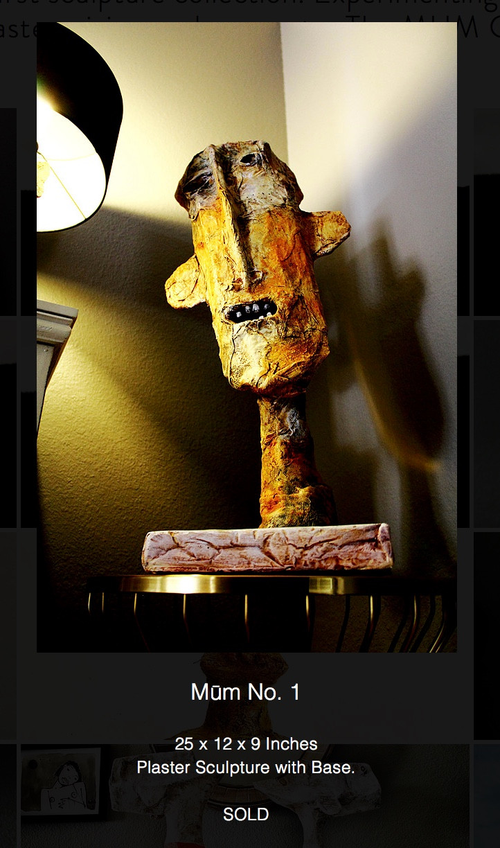 MŪM No. 1 | Plaster Sculpture | Private Collection Saudi Arabia