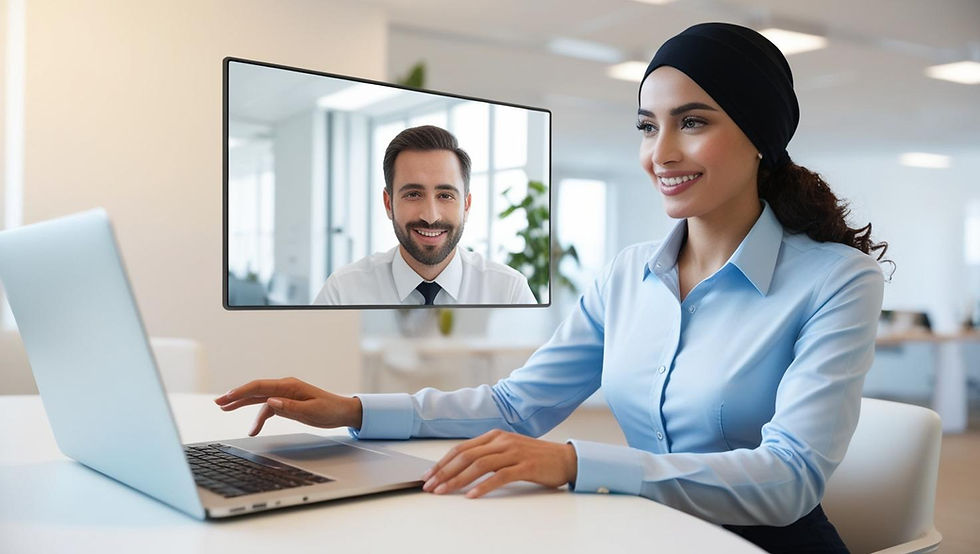 virtal assistant in a virtual meeting