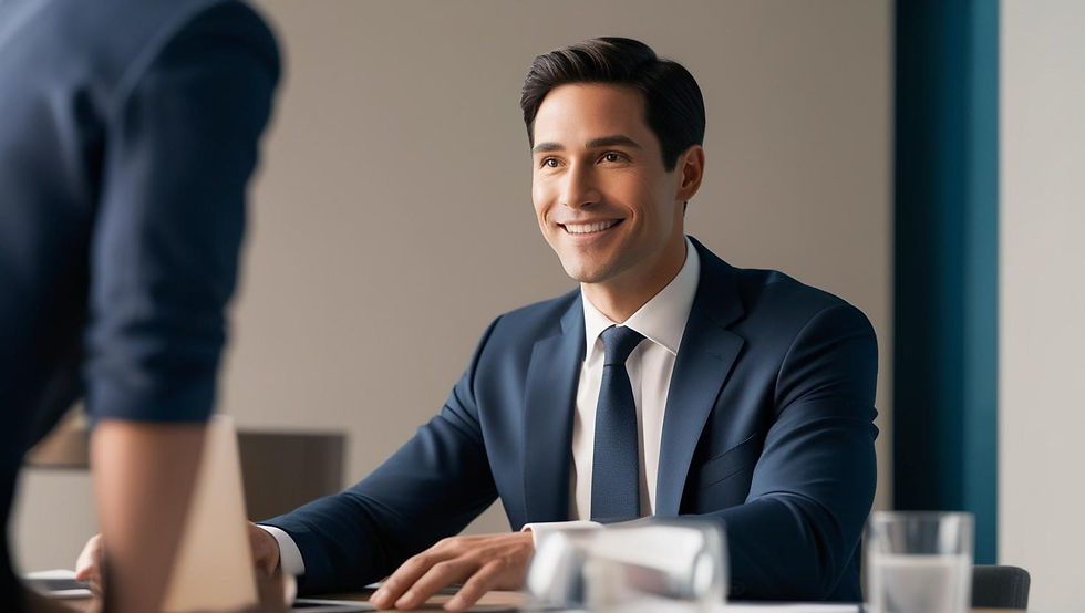an assistant in a meeting