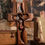 Thumbnail: Christian Wooden Cross with Intertwined Hearts