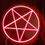 Thumbnail: LED Pentagram Neon Sign — Crimson Glow Ritual Wall Light (9.44" x 9.44")