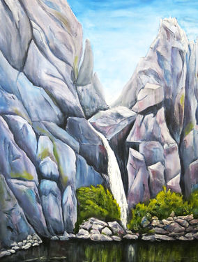 Fantanala Falls Norway by artist Marilyn Black