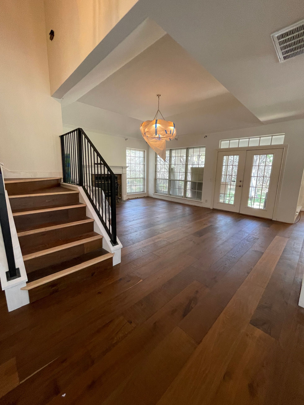 New floor and staircase