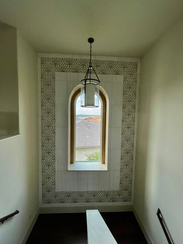 Mosaic accent wall